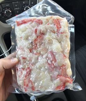 Салатное мясо краба