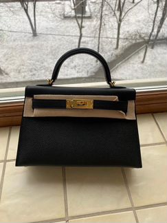 Сумка мини Kelly black in epsom
