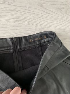 Кожаная юбка zara