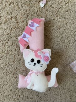 Интерьерная цифра/цифра на день рождения из фетра