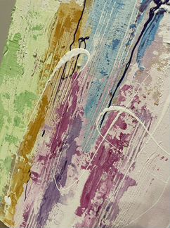 Картина Интерьерная Яркие цветы. 80х80. Холст, акр