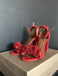 Замшевые босоножки с бахромой Bianca Di