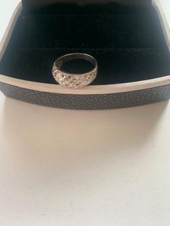 Кольцо серебряное (капельное серебро)