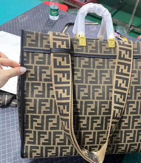 Сумка женская fendi кожа ткань