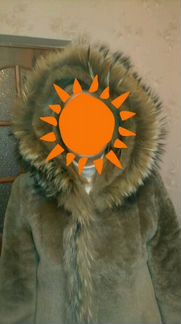 Натуральная шуба из цигейки