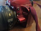 Зеркальный фотоаппарат nikon d3200 красный объявление продам