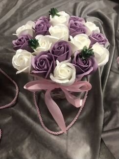 Букеты из Мыльных Роз в Наличии