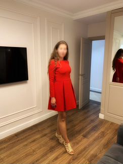 Роскошное красное платье miu miu новое
