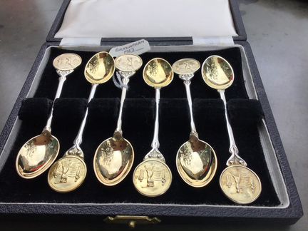 Серебро антиквариат англия гольф