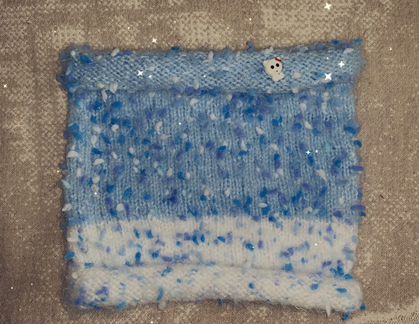 Детский комплект «кошечка» шапка и снуд