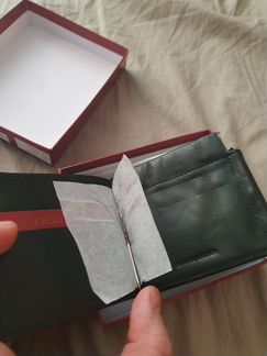 Зажим для денег кожа, новый, оригинал. Италия
