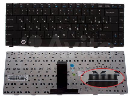 Клавиатура для ноутбука Asus F80 черная