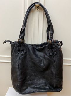 Сумка coccinelle черная макси кожа оригинал