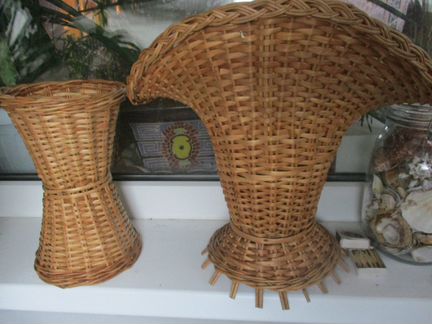 Кашпо плетеные, форма 