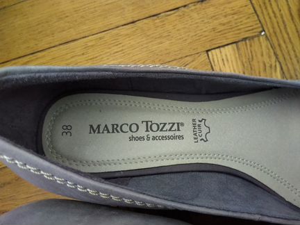 Туфли Marco Tozzi кожа фиалковые новые 37,5- 24,5с