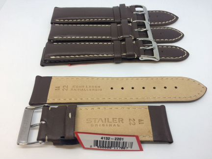 Ремешок для часов Stailer 4132 коричневый 4 вида