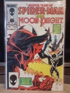 Marvel team-up Spider man and Moon knight