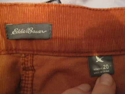 Классные вельветовые брюки Eddie Bauer США, 60/156