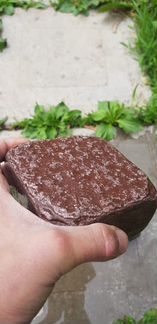 Брусчатка из лемезита, бордовая