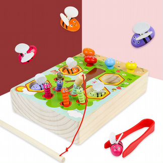 Сортер рыбалка Пчёлки и магнитные червячки