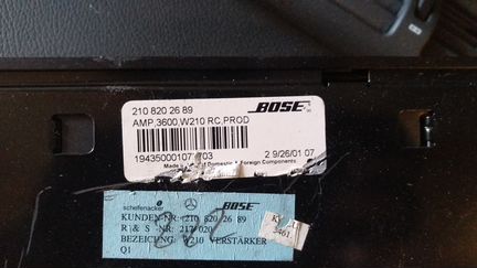 Mercedes w210 усилитель звука bose