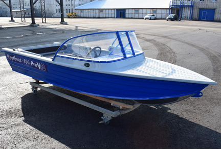 Новая алюминиевая моторная лодка Wyatboat 390 Pro