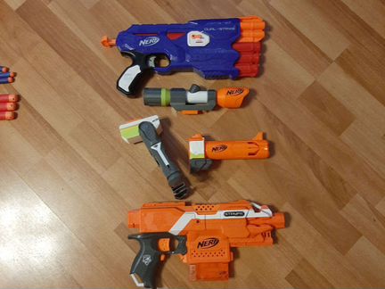 Nerf stryfe, oual-strike, набор аксессуаров к ним