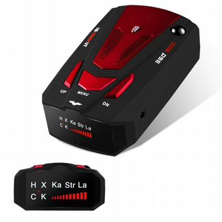 Автомобильный радар-детектор V7 Red