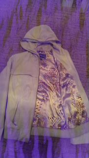 Куртка из кожи белая