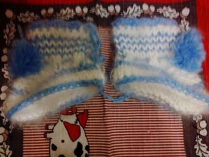 Вязаные пинетки