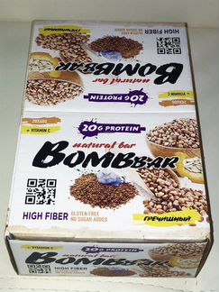 Протеиновые батончики Bombbar 8шт
