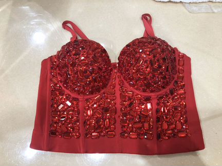 Вечерний топ-корсет