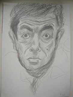 Рисунок, знаменитости, Роуэн Аткинсон, Бин