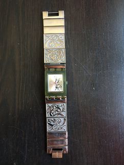 Часы Swatch металлический браслет
