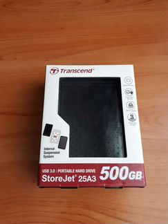 Внешний жесткий диск HDD Transcend StoreJet 500Gb