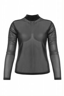 Новая черная водолазка сетка Intrend 21 Italy