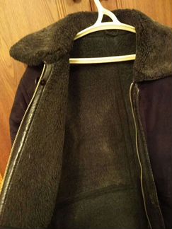 Дубленка мужская черная xxxl