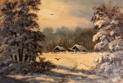 Картины Зима Painting Winter Exp.2