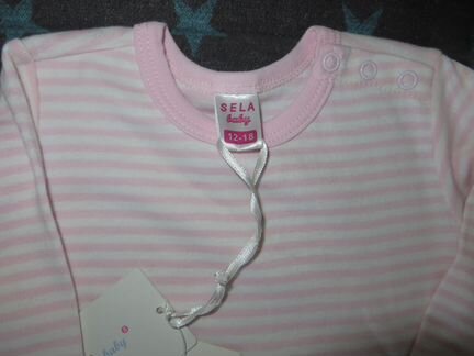 Новый боди Sela р.80+жилетка Playtoday р.80