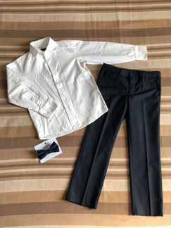 Брюки, рубашка и бабочка