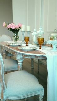 Стул Louis (кресло) с подлокотниками. Прованс