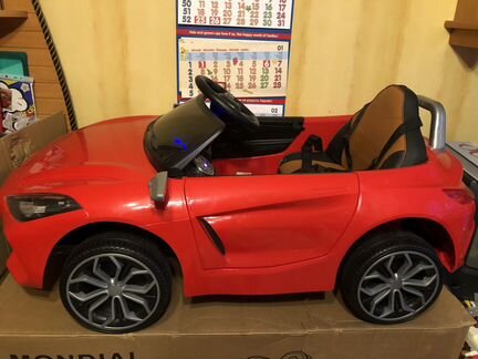 Детский электромобиль бмв (bmw новый красный)