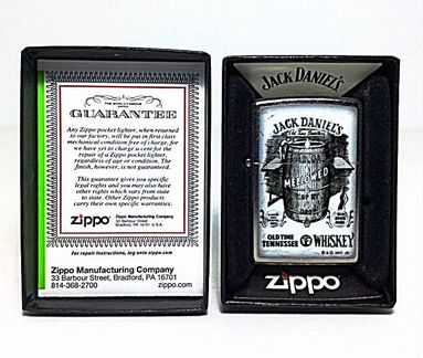 Зажигалка Zippo 77622 и 29293 Jack Daniels