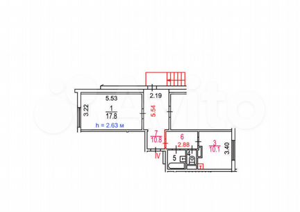 Свободного назначения, 47 м²