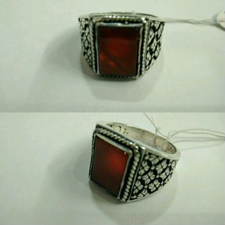 Кольцо серебряное мужское