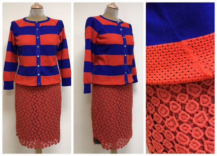Кардиган Karen Millen M и юбка Max Mara S