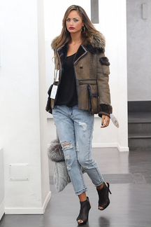 Дублёнка Haute Couture rossi Италия с лисой новая
