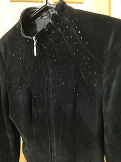 Замшевый пиджак, куртка 44-46