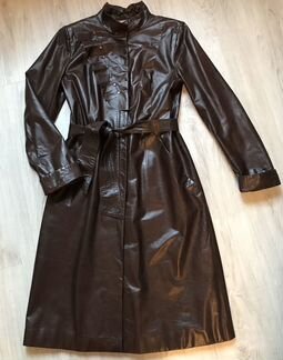 Кожаный плащ 50 размер