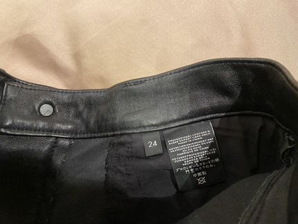 Кожаные брюки J Brand 24 размер